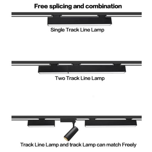 Fashion design white black optionalled shop track lights