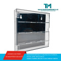 Elegante vitrine de moedas em acrílico com capa brilhante