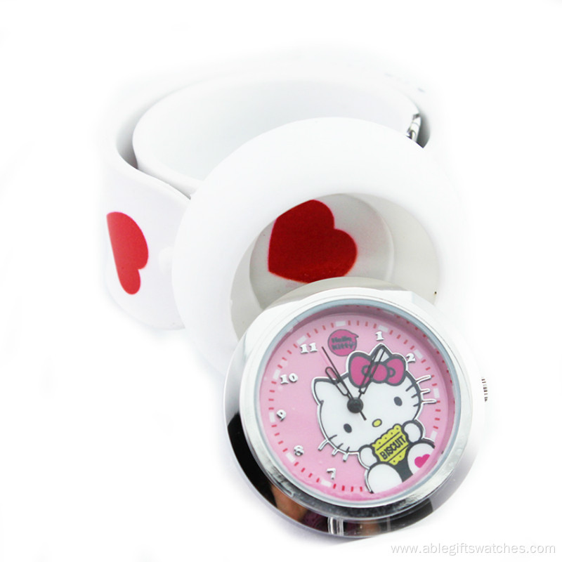 New Arrival Children Slap Bracelet Cartoon Quartz Watch