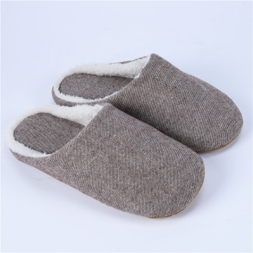 Pantofole al coperto in twill di cotone