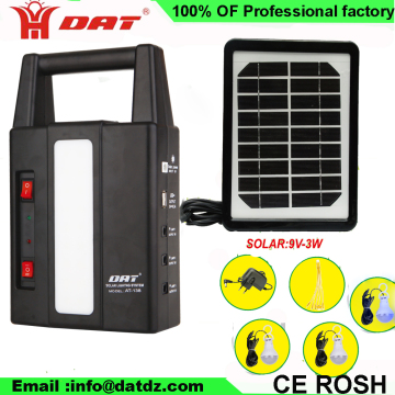AT-138 Small Mini Rechargeable Led Home Lighting Solar Power System usb charger
