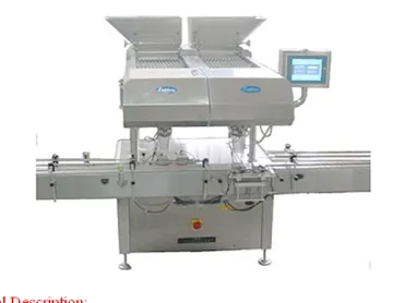 Capsule and tablet counting and bottle filling machine
