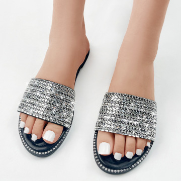 Fashion Big Size Shining Sandals For Ladies