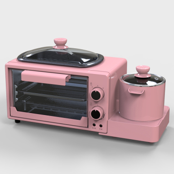 Versatile 3-in-1 Breakfast Maker: Waffle, Toaster, Bread Functions Included