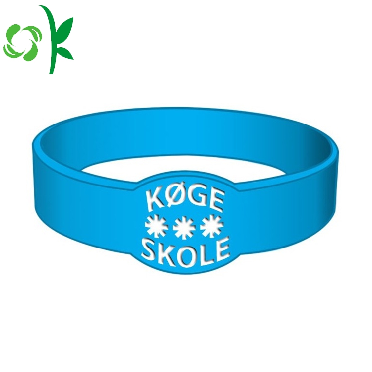 3D Light Bule Printing Wristband Embossed Elastic Band