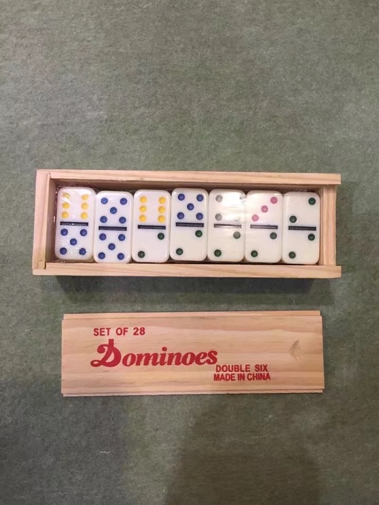 Mini Dominoes Set In Wooden Box