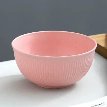 Eco-Friendly Reusable Wheat Straw Cutlery Cereal Bowl Set