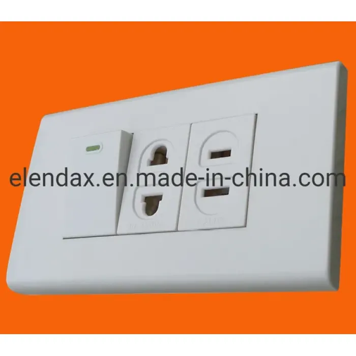 Toma de corriente eléctrica de pared de 16A y 250V