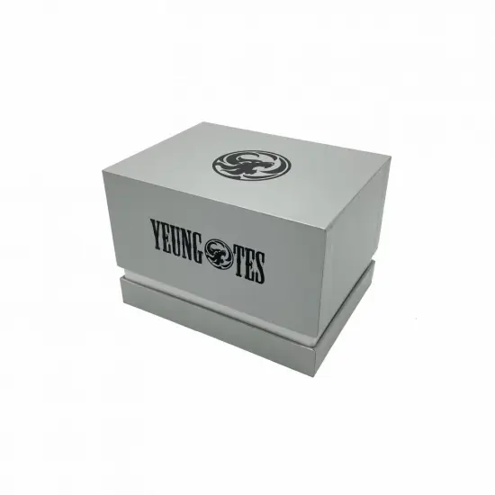 Custom Glass Coffee Cup Mug Set Gray Gift Box