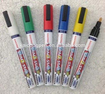 2015 High Quality water-based pigment marker /plastic barrel marker