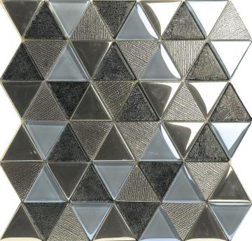 Elegent amerikanisches Metalloptik Glasmosaik