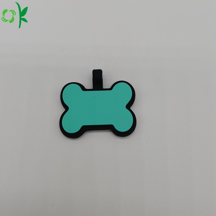 Custom Bone Shape Silicone Pet Tag