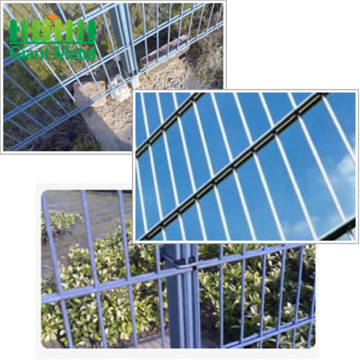 pvc coated welded double wire fence for residental