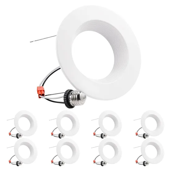 5in 6in Integrated LED Recessed Light with Adjustable Color Temperature