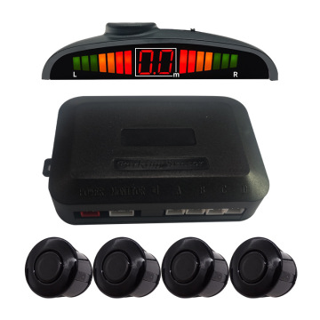 LED Car Parking Sensor System with 4 Sensors - Parktronic Reverse Backup Radar Monitor