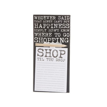 Fridge Magnetic Shopping List with Pen