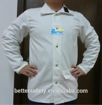 White FR Cotton Fire Retardant Clothing, Flame Retardant Clothing