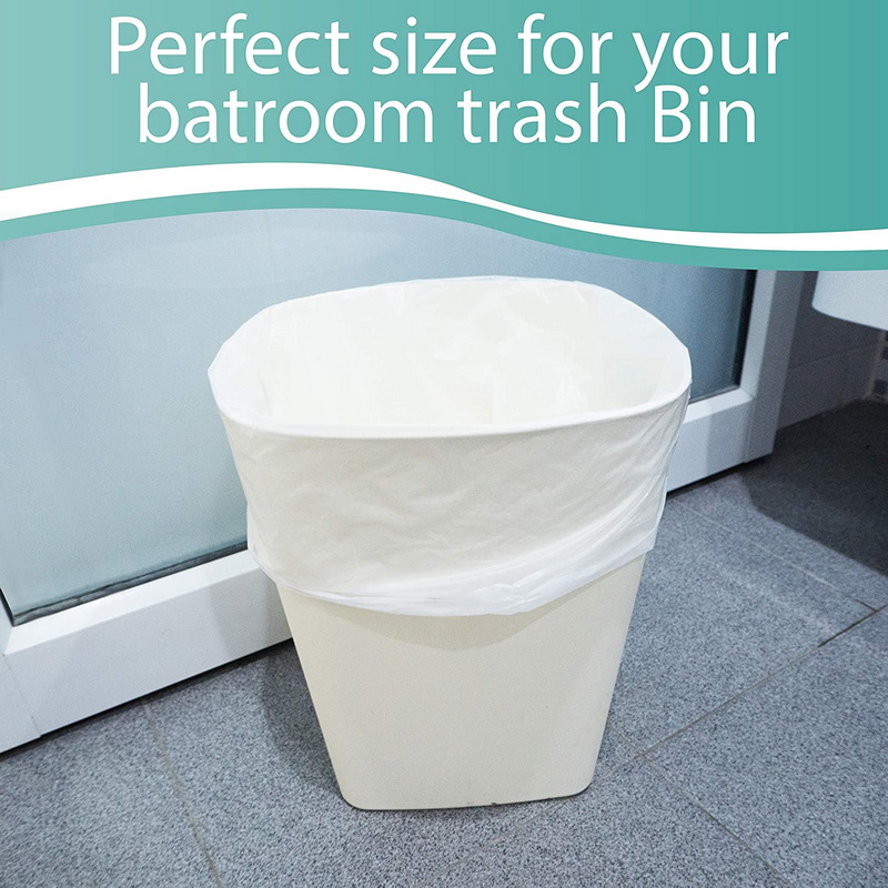 Commercial 4 Gallon Bathroom Trash Bin Liners