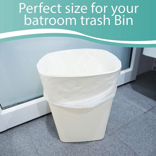 Commercial 4 Gallon Bathroom Trash Bin Liners