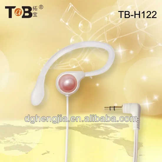 2014 oem odm single ear new colourful earhook earphones headphones headsets for mp3 mp4 pc computer laptop