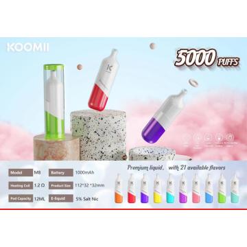 Vape 5000 puffs Double color Disposable E Cigarette