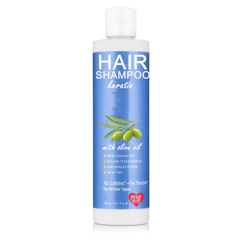 Shampooing de lissage de la menthe d'huile d'olive pour cheveux sujets aux frisottis