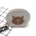 Porta-moedas PU para gato de desenho animado personalizado