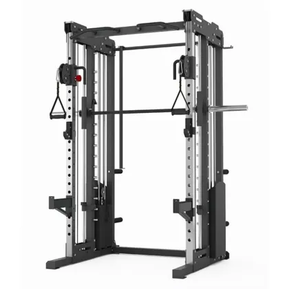 Heavy Duty Multi Functional Smith Machine Wall Mount Squat Rack