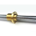 Ground thread lead screw with brass nut Tr16x3