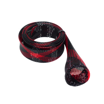 Braided fishing rod sleeve cover