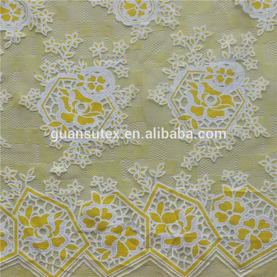African Lace Fabrics Textile Wholesale For Decoration And Clothing