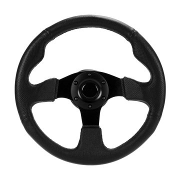3-Spoke Steering Wheel with 6-Hole Hub Design in Silver Chrome: A Classic Car Upgrade