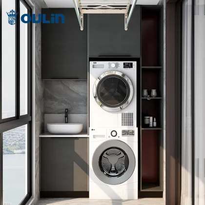 Glass wardrobe closet cabinet for bedroom