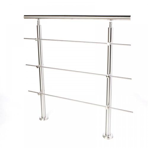 Stainless Steel Wall-mounted Satin Step Handrail