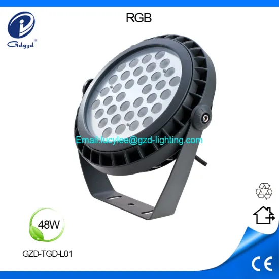 48W high power round aluminum led flood light