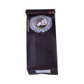 Brown Kraft Foil Flat Bottom Bag Pouch With Valve