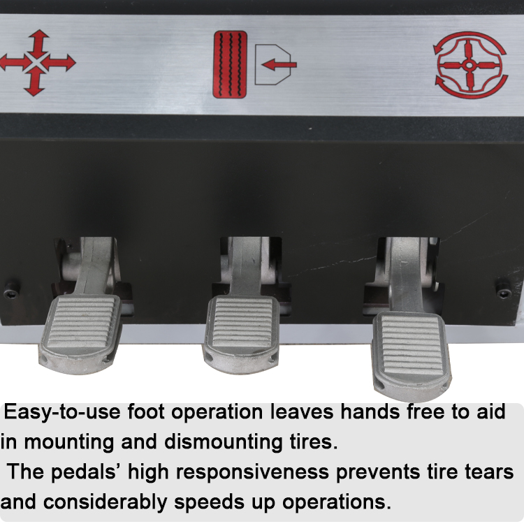 tire changer control pedals