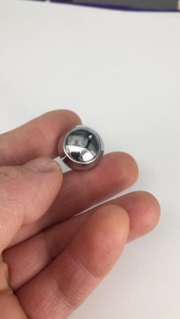 CMP metal chrom 12mm round ball head push button switch