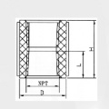 BS4346 إمدادات المياه مقبس الموضوع Upvc أنثى