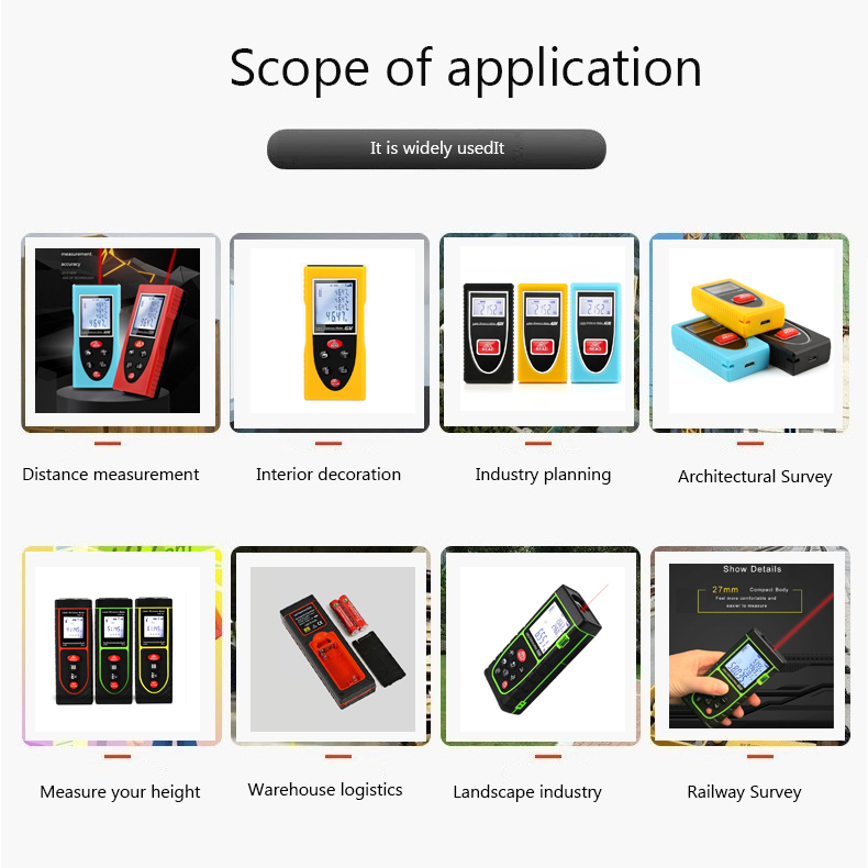 20m Digital Distance Meter Sensors Application