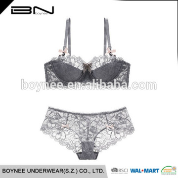 Wholesale Women Lace Bralette Bra And Panty Lingerie Set