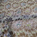 China Polyester Multicolor Flat Embroidered Tulle Lace Fabrics Manufactory