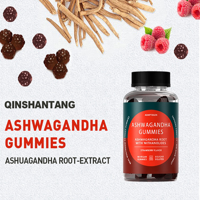 OEM/ODM Vegan Release Stress and Anxiety Gummy Organic Ashwagandha Root Extract Gummies