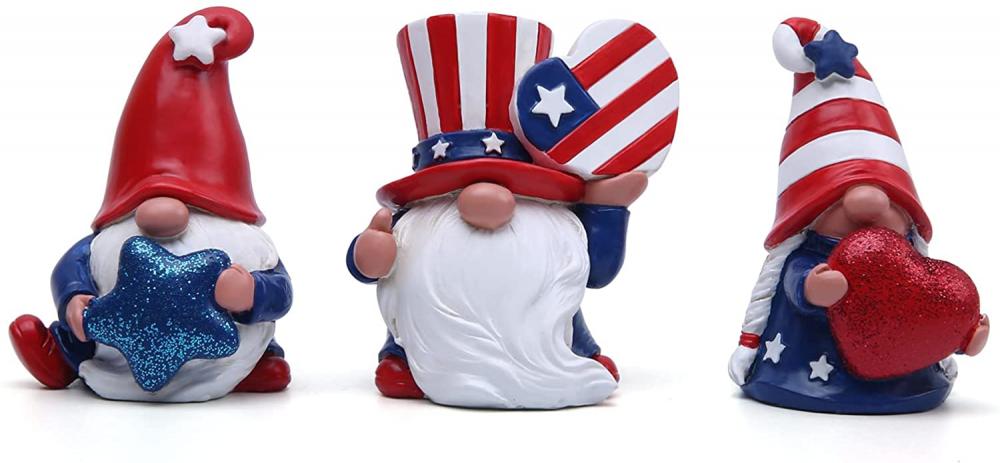 Gnomes patriotiques du 4 juillet décorations