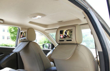 High Resolution Car Headrest Dvd Players Of Digital Panel