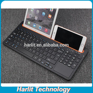 2016 New All in One Tablet Bluetooth Keyboard With Docking Stand Dual Mode Support 2 Device At The Same Time