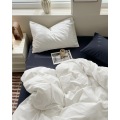 Capa de edredão simples e luxuosa, roupa de cama macia e confortável