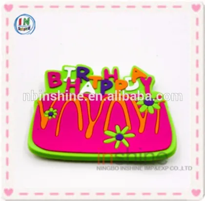 Children birthday pin badge , custom pvc pin badge
