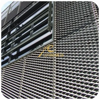 Decorative Anodize Aluminum Expanded Metal Mesh for curtain wall