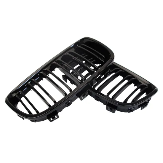Double Salt Glossy Black ABS Front Grille Bumper for BMW 1 Series F20 F21 (2011-2014)